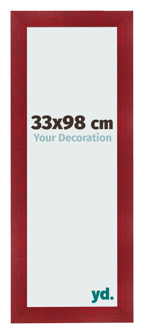 Marco de Fotos 33x98cm Vino Tinto Barrido MDF Pisa Delantera Tamano | Yourdecoration.es