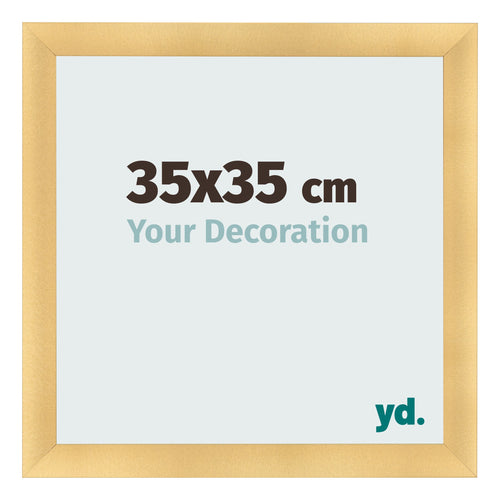 Marco de Fotos 35x35cm Dorado Vintage MDF Pisa Delantera Tamano | Yourdecoration.es