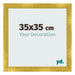 Marco de Fotos 35x35cm Dorado Vintage MDF Pisa Delantera Tamano | Yourdecoration.es