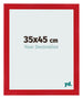 Marco de Fotos 35x45cm Rojo MDF Pisa Delantera Tamano | Yourdecoration.es