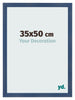 Marco de Fotos 35x50cm Azul Oscuro Barrido MDF Pisa Delantera Tamano | Yourdecoration.es