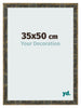 Marco de Fotos 35x50cm Azul Y Dorado Fusionado MDF Pisa Delantera Tamano | Yourdecoration.es