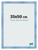 Marco de Fotos 35x50cm Claro Azul Barrido MDF Pisa Delantera Tamano | Yourdecoration.es