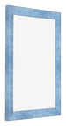 Marco de Fotos 36x48cm Claro Azul Barrido MDF Pisa Delantera Oblicuo | Yourdecoration.es