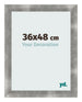 Marco de Fotos 36x48cm Metal Vintage MDF Pisa Delantera Tamano | Yourdecoration.es
