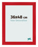 Marco de Fotos 36x48cm Rojo MDF Pisa Delantera Tamano | Yourdecoration.es