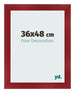 Marco de Fotos 36x48cm Vino Tinto Barrido MDF Pisa Delantera Tamano | Yourdecoration.es