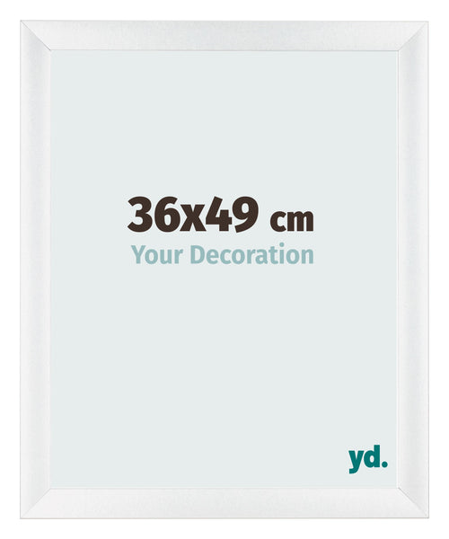 Marco de Fotos 36x49cm Blanco Vintage MDF Pisa Delantera Tamano | Yourdecoration.es