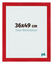 Marco de Fotos 36x49cm Rojo MDF Pisa Delantera Tamano | Yourdecoration.es