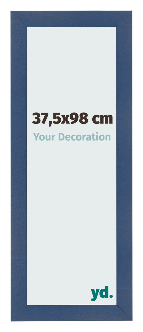 Marco de Fotos 37 5x98cm Azul Oscuro Barrido MDF Pisa Delantera Tamano | Yourdecoration.es