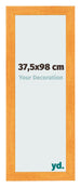 Marco de Fotos 37 5x98cm Naranja MDF Pisa Delantera Tamano | Yourdecoration.es