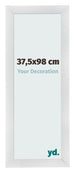 Marco de Fotos 37 5x98cm Plateado Negro Barrido MDF Pisa Delantera Tamano | Yourdecoration.es