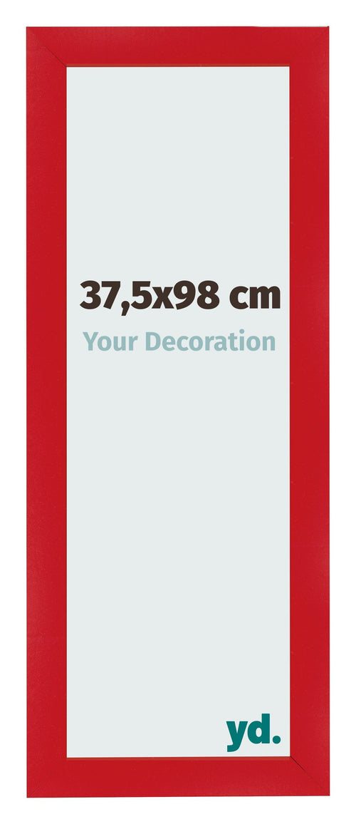 Marco de Fotos 37 5x98cm Rojo MDF Pisa Delantera Tamano | Yourdecoration.es