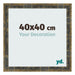 Marco de Fotos 40x40cm Azul Y Dorado Fusionado MDF Pisa Delantera Tamano | Yourdecoration.es