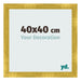 Marco de Fotos 40x40cm Dorado Vintage MDF Pisa Delantera Tamano | Yourdecoration.es