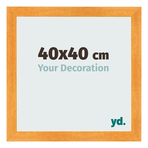 Marco de Fotos 40x40cm Naranja MDF Pisa Delantera Tamano | Yourdecoration.es
