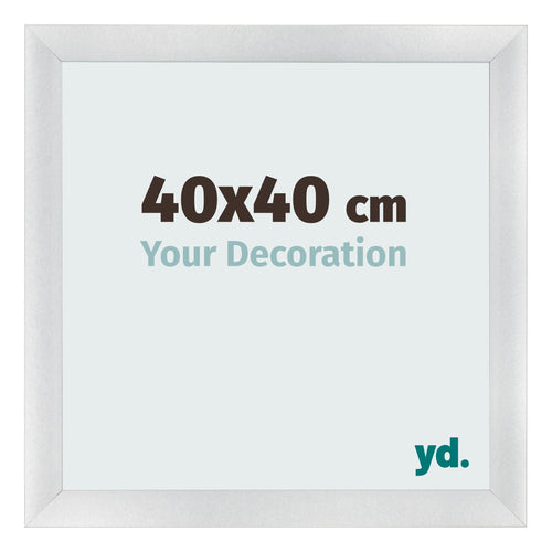 Marco de Fotos 40x40cm Plateado Negro Barrido MDF Pisa Delantera Tamano | Yourdecoration.es