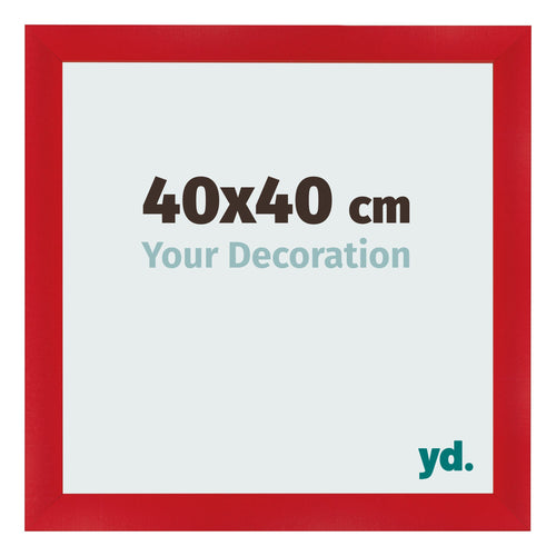 Marco de Fotos 40x40cm Rojo MDF Pisa Delantera Tamano | Yourdecoration.es