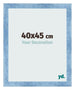 Marco de Fotos 40x45cm Claro Azul Barrido MDF Pisa Delantera Tamano | Yourdecoration.es