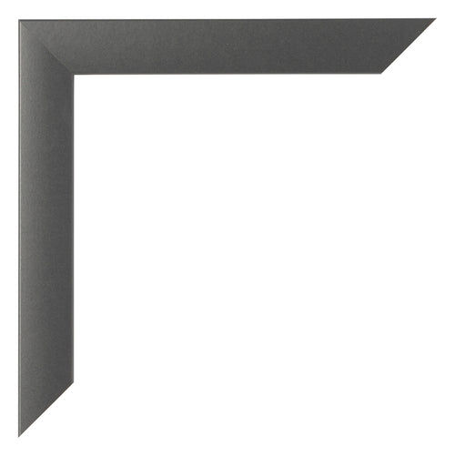 Marco de Fotos 40x55cm Negro Plateado Pulido MDF Pisa Detalle Esquina | Yourdecoration.es