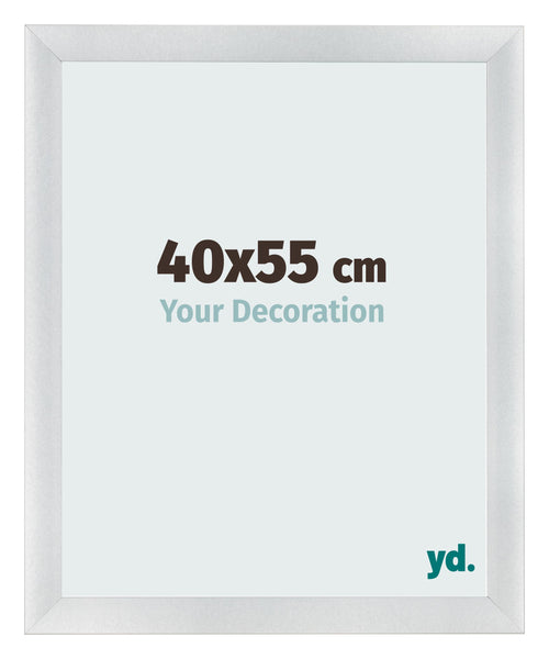 Marco de Fotos 40x55cm Plateado Negro Barrido MDF Pisa Delantera Tamano | Yourdecoration.es