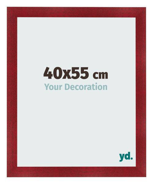 Marco de Fotos 40x55cm Vino Tinto Barrido MDF Pisa Delantera Tamano | Yourdecoration.es