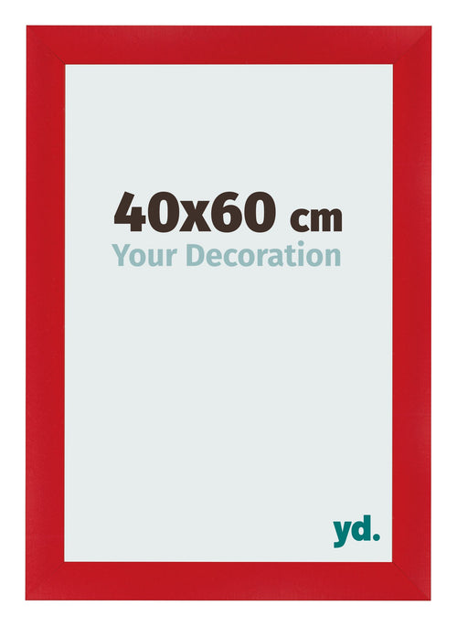 Marco de Fotos 40x60cm Rojo MDF Pisa Delantera Tamano | Yourdecoration.es