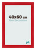 Marco de Fotos 40x60cm Rojo MDF Pisa Delantera Tamano | Yourdecoration.es