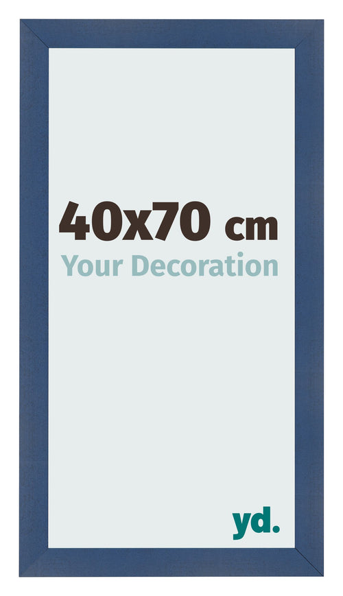 Marco de Fotos 40x70cm Azul Oscuro Barrido MDF Pisa Delantera Tamano | Yourdecoration.es