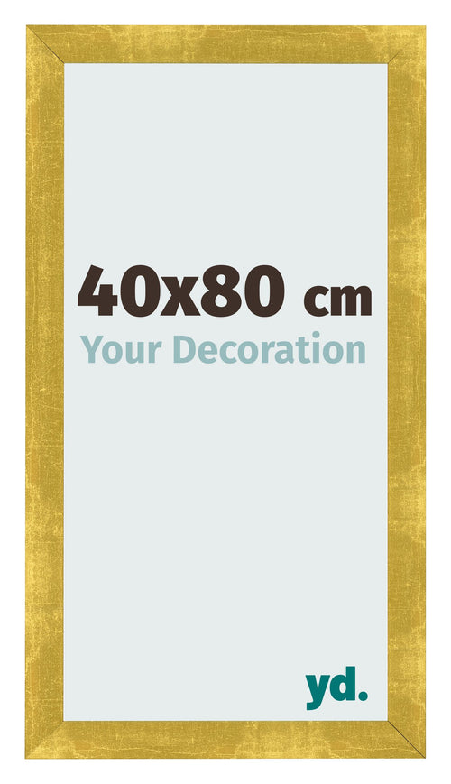 Marco de Fotos 40x80cm Dorado Vintage MDF Pisa Delantera Tamano | Yourdecoration.es