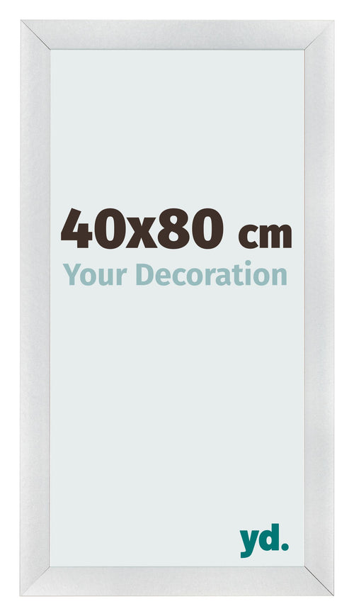 Marco de Fotos 40x80cm Plateado Negro Barrido MDF Pisa Delantera Tamano | Yourdecoration.es