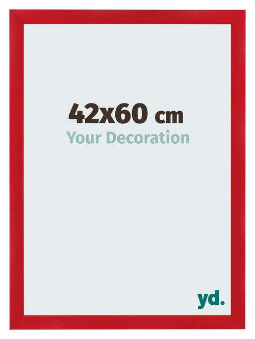 Marco de Fotos 42x60cm Rojo MDF Pisa Delantera Tamano | Yourdecoration.es