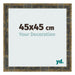 Marco de Fotos 45x45cm Azul Y Dorado Fusionado MDF Pisa Delantera Tamano | Yourdecoration.es