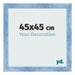 Marco de Fotos 45x45cm Claro Azul Barrido MDF Pisa Delantera Tamano | Yourdecoration.es