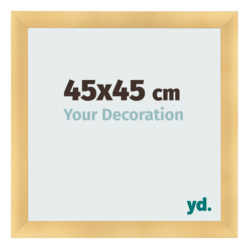 Marco de Fotos 45x45cm Dorado Vintage MDF Pisa Delantera Tamano | Yourdecoration.es