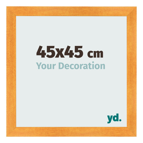 Marco de Fotos 45x45cm Naranja MDF Pisa Delantera Tamano | Yourdecoration.es