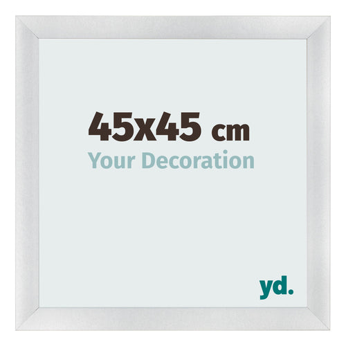 Marco de Fotos 45x45cm Plateado Negro Barrido MDF Pisa Delantera Tamano | Yourdecoration.es