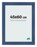 Marco de Fotos 45x60cm Azul Oscuro Barrido MDF Pisa Delantera Tamano | Yourdecoration.es