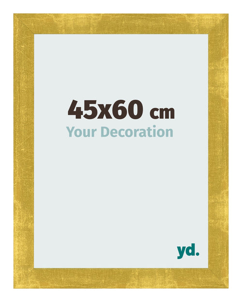 Marco de Fotos 45x60cm Dorado Vintage MDF Pisa Delantera Tamano | Yourdecoration.es