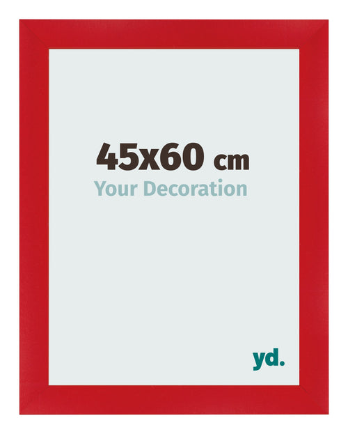 Marco de Fotos 45x60cm Rojo MDF Pisa Delantera Tamano | Yourdecoration.es