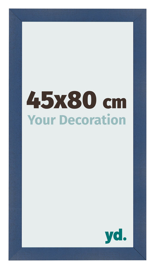 Marco de Fotos 45x80cm Azul Oscuro Barrido MDF Pisa Delantera Tamano | Yourdecoration.es