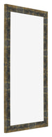 Marco de Fotos 45x80cm Azul Y Dorado Fusionado MDF Pisa Delantera Oblicuo | Yourdecoration.es