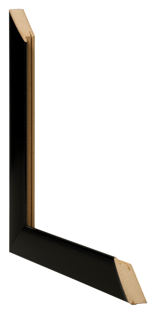 Marco de Fotos 45x80cm Negro Plateado Pulido MDF Pisa Detalle Diametro | Yourdecoration.es