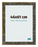Marco de Fotos 46x61cm Azul Y Dorado Fusionado MDF Pisa Delantera Tamano | Yourdecoration.es