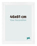 Marco de Fotos 46x61cm Blanco Vintage MDF Pisa Delantera Tamano | Yourdecoration.es