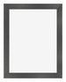 Marco de Fotos 46x61cm Negro Plateado Pulido MDF Pisa Delantera | Yourdecoration.es