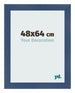 Marco de Fotos 48x64cm Azul Oscuro Barrido MDF Pisa Delantera Tamano | Yourdecoration.es