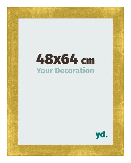 Marco de Fotos 48x64cm Dorado Vintage MDF Pisa Delantera Tamano | Yourdecoration.es
