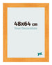 Marco de Fotos 48x64cm Naranja MDF Pisa Delantera Tamano | Yourdecoration.es