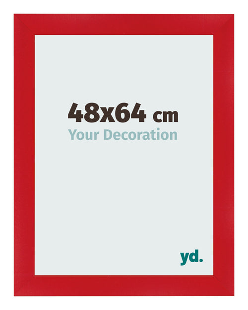 Marco de Fotos 48x64cm Rojo MDF Pisa Delantera Tamano | Yourdecoration.es